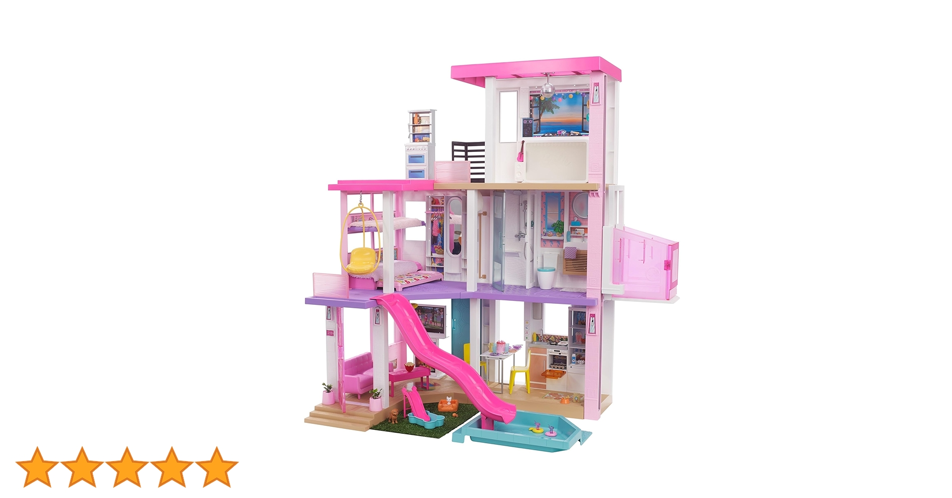 Amazon.co.jp: バービー(Barbie) ドリームハウス ライトとサウンドで